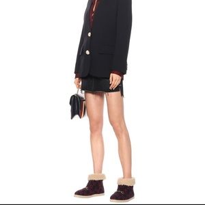 Gucci Fria Wool-Blend Ankle Boots 39.5,9US